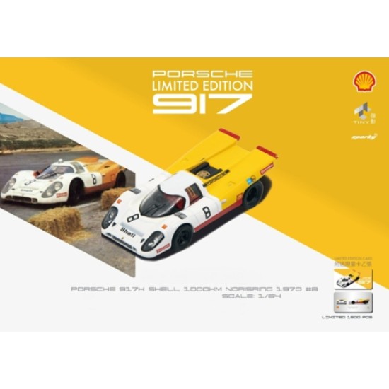 1/64 PORSCHE 917K SHELL 1000KM NORISRING 1970 NO.8 (SPARKY X TINY X SHELL)