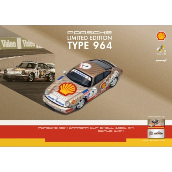 1/64 SHELL PORSCHE 911 (964) CARRERA CUP 1991 NO.7 (SPARKY X TINY X SHELL)