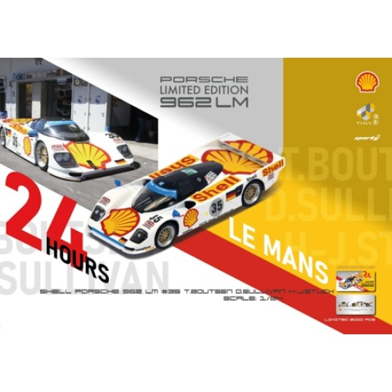 1/64 PORSCHE 962 LM 3RD LE MANS T.BOUTSEN/D.SULLIVAN/H-J.STUCK SHELL 1994 NO.35