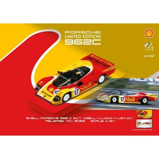 1/64 PORSCHE 962C 2ND LE MANS D.BELL K.LUDWIG/H-J.STUCK SHELL 1988 NO.17 YO64005