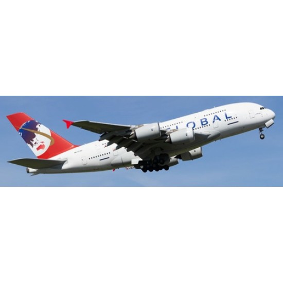 1/400 9H-GLOBL GLOBAL AIRLINES AIRBUS A380-841 DETACHABLE GEAR