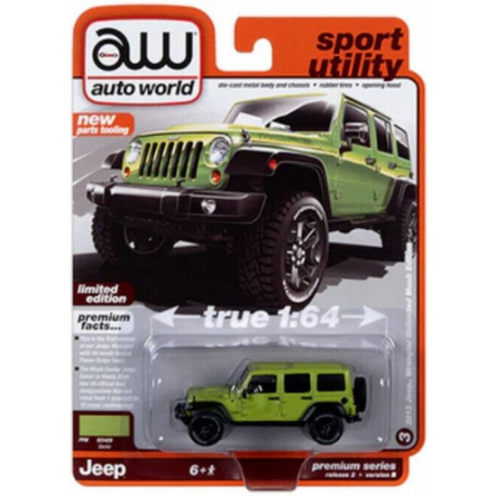 1/64 2013 JEEP WRANGLER UNLIMITED MOAB EDITION GECKO GREEN AW64402B-3