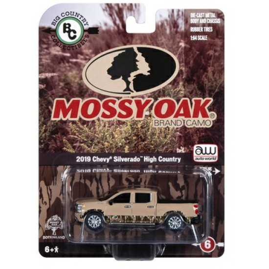 1/64 MOSSY OAK 2019 CHEVY SILVERADO HIGH COUNTRY CAMO AWBC001-6