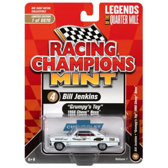 1/64 NHRA 1966 BILL GRUMPY JENKINS GRUMPY'S TOY CHEVROLET NOVA RCSP019