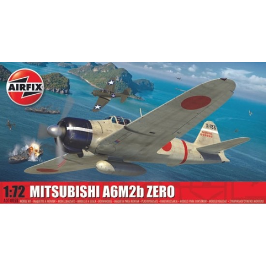 1/72 MITSUBISHI A6M2B ZERO (PLASTIC KIT) A01005B