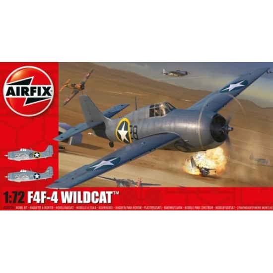 1/72 GRUMMAN F4F-4 WILDCAT (PLASTIC KIT) A02070A
