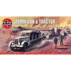 1/76 88MM FLAK GUN AND TRACTOR A02303V