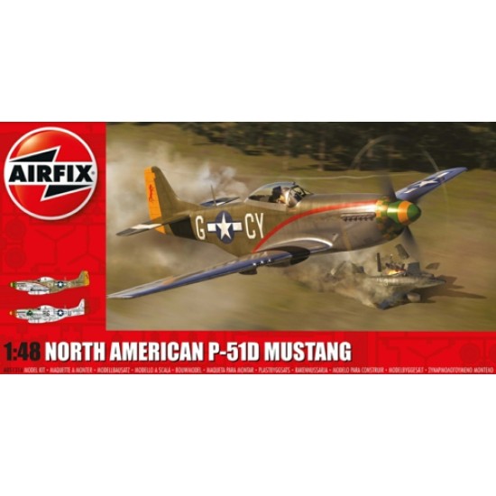 1/48 NORTH AMERICAN P-51D MUSTANG (PLASTIC KIT) A05131A