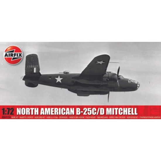 1/72 NORTH AMERICAN B-25C/D MITCHELL (PLASTIC MODEL KIT) A06015A