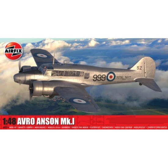 AX09191A - 1/48 AVRO ANSON MK.1 SILVER (PLASTIC KIT)