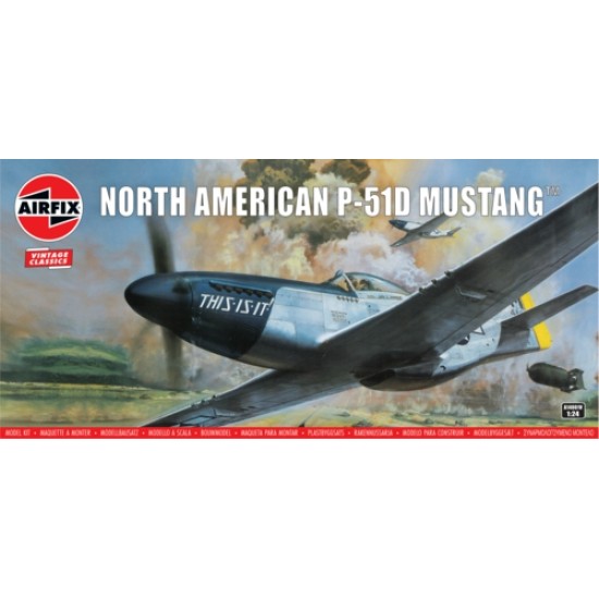 1/24 NORTH AMERICAN P-51D MUSTANG (PLASTIC KIT)