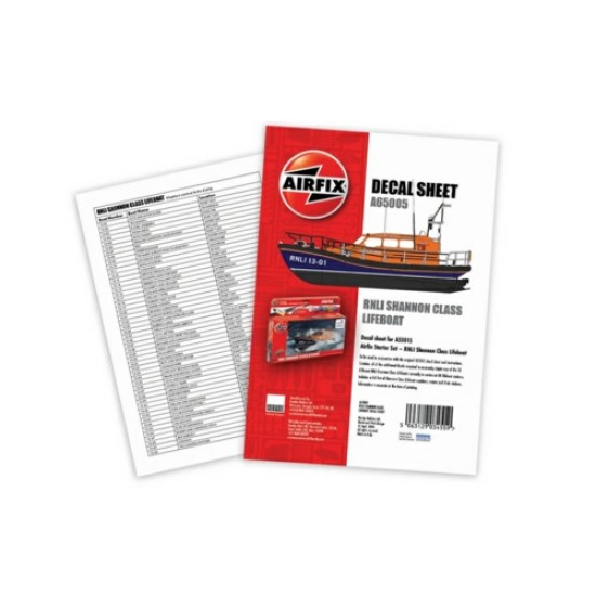 DECAL SHEET - RNLI SHANNON CLASS LIFEBOAT (AX55015)