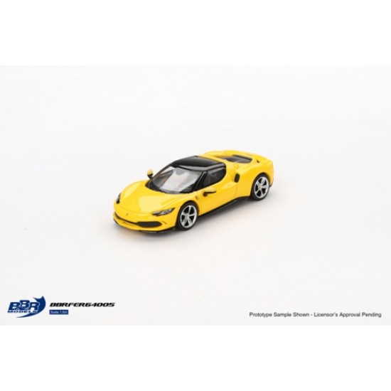 BBRFER64005 - 1/64 FERRARI 296 GTB GIALLO MODENA BBRFER64005 - 1/64 FERRARI 296 GTB GIALLO MODENA