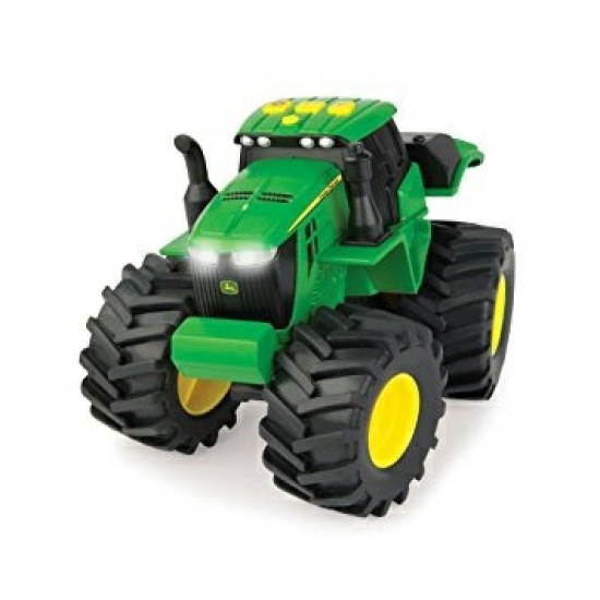 BRITAINS JOHN DEER 6 INCH LIGHTS AND SOUNDS TRACTOR MONSTER TREADS 46656 -NO BOX