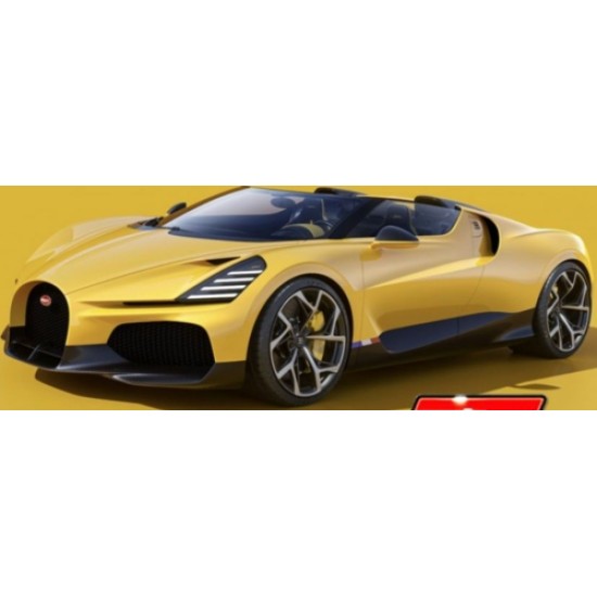 BG11051Y - 1/24 BUGATTI W16 MISTRAL CABRIOLET YELLOW