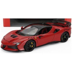 BG16020-NERO - 1/18 FERRARI SF90 XX STRADALE 2024 ROSSO CORSA NERO RED/BLACK SPECIAL LTD ED - RED SEATS