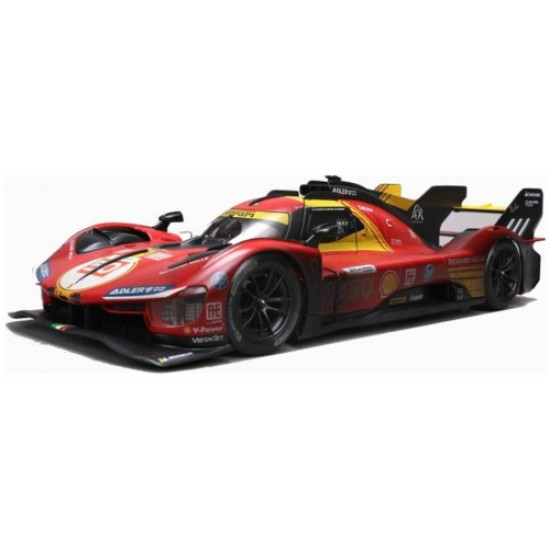 BG16303D - 1/18 FERRARI 499P 3.0L TURBO V6 AF CORSE NO.50 1S 24H LE MANS (AFTER RACE VERSION) 2024 BG16303D - 1/18 FERRARI 499P 3.0L TURBO V6 AF CORSE NO.50 1S 24H LE MANS (AFTER RACE VERSION) 2024