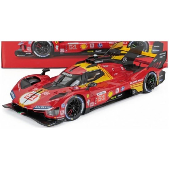 BG16305-51 - 1/18 FERRARI 499P 3.0L TURBO V6 AF CORSE NO.51 - 3RD 24H LE MANS 2024 PIER GUIDI/CALADO/A BG16305-51 - 1/18 FERRARI 499P 3.0L TURBO V6 AF CORSE NO.51 - 3RD 24H LE MANS 2024 PIER GUIDI/CALADO/A