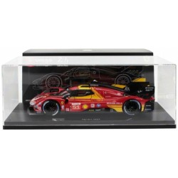 BG16314-51 - 1/18 FERRARI 499P 3.0L TURBO V6 AF CORSE NO.51 - 3RD 24H LE MANS 2024 W/CASE PIER GUIDI