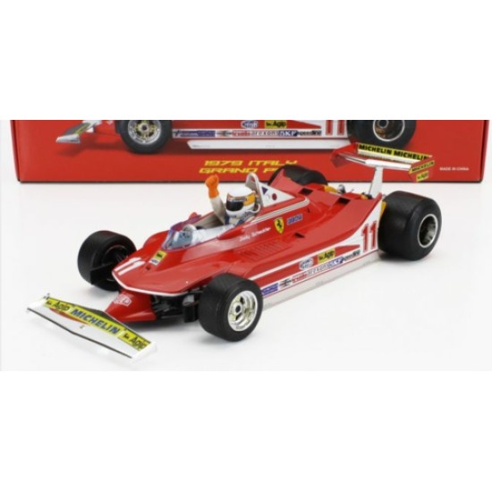 BG16814-1811 - 1/18 FERRARI F1 312T4 NO.11 WINNER GP MONZA JODY SCHECKTER W/FIGURE 1979 WORLD CHAMPION