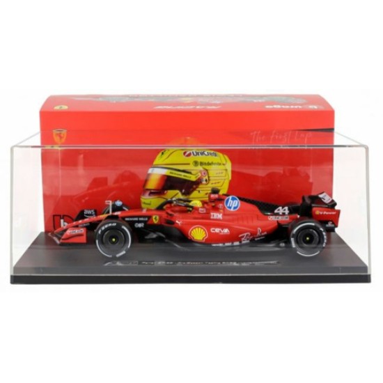 BG16820H - 1/18 FERRARI SF-23 F1 SCUDERIA FERRARI HP NO.44 - FIORANO 2025 HAMILTON WITH DRIVER AND CASE