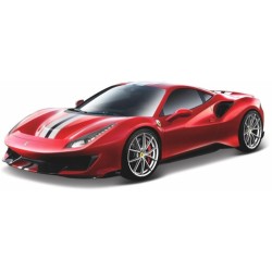 1/24 FERRARI 488 PISTA RACE AND PLAY RED/WHITE/BLACK 26026 1/24 FERRARI 488 PISTA RACE AND PLAY RED/WHITE/BLACK 26026