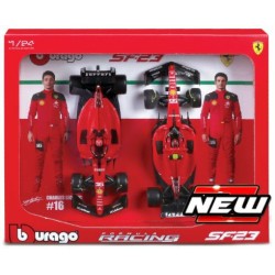 BG26817 - 1/24 FERRARI SF-24 NO.16 CHARLES LECLERC  AND NO.55 CARLOS SAINZ 2024 2 CAR SET