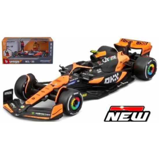 BG28040N - 1/24 MCLAREN MCL38 F1 2024 NORRIS WITH DRIVER FIGURE