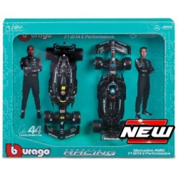 BG28062 - 1/24 MERCEDES BENZ AMG PETRONAS F1 W15 NO.44 HAMILTON AND NO.63 RUSSELL 2024 2 CAR SET BG28062 - 1/24 MERCEDES BENZ AMG PETRONAS F1 W15 NO.44 HAMILTON AND NO.63 RUSSELL 2024 2 CAR SET