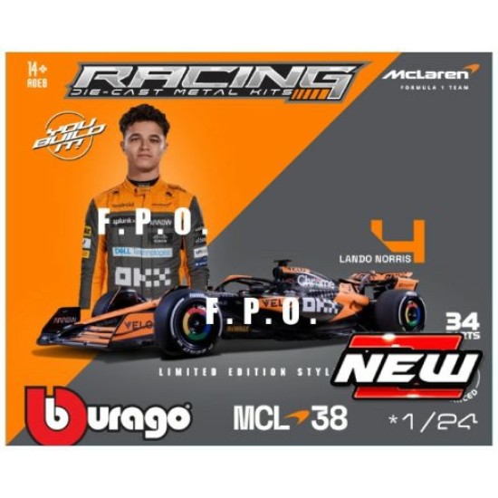 BG28505 - 1/24 MCLAREN MCL38 F1 2024 PIASTRI KIT