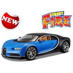 BG30348B - 1/43 BUGATTI CHIRON BLACK AND BLUE BG30348B - 1/43 BUGATTI CHIRON BLACK AND BLUE