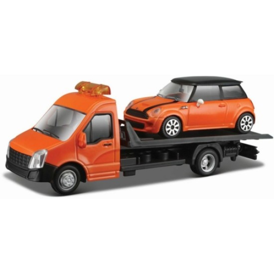 BG31405 - 1/43 BREAKDOWN FLATBED WITH MINI ORANGE