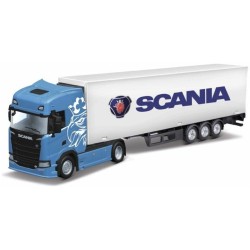 BG31468B - 1/43 SCANIA S730 HIGHLINE CAB AND CONTAINER TRAILER BLUE/WHITE BG31468B - 1/43 SCANIA S730 HIGHLINE CAB AND CONTAINER TRAILER BLUE/WHITE