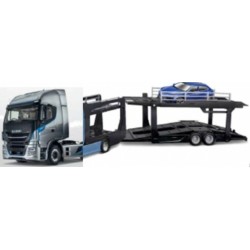 BG31475 - 1/43 IVECO S-WAY 570 MULTI CARRIER AND 1 CAR