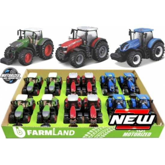 BG31617 - 10CM FARMLAND 10CM TRACTOR IN DISPLAY BOX 12PCS SET