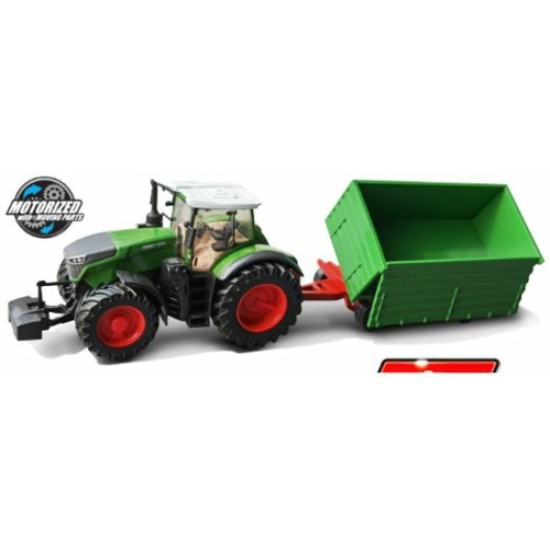 BG31692 - 10CM FENDT 1050 VARIO TRACTOR AND 2-AXLE TRAILER