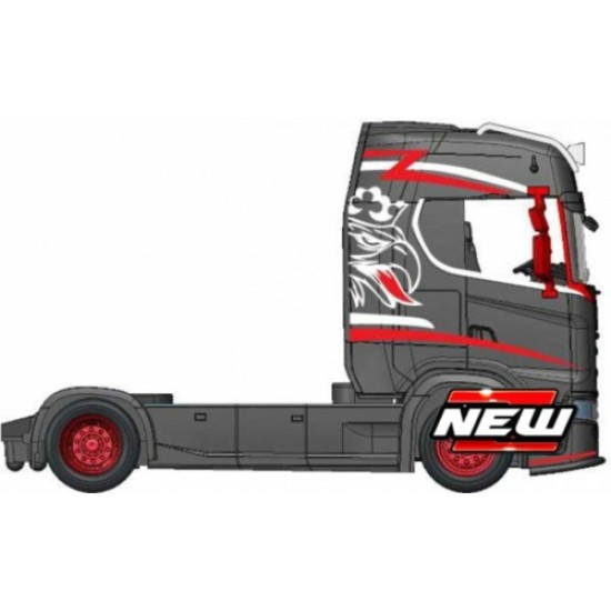 BG32207 - 1/43 SCANIA S730 HIGHLINE CAB GREY/RED/WHITE