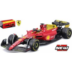 BG36831LM - 1/43 FERRARI F1-75 NO.16 CHARLES LECLERC 2022 WITH HELMET MONZA LIVERY 75TH ANNIVERSARY