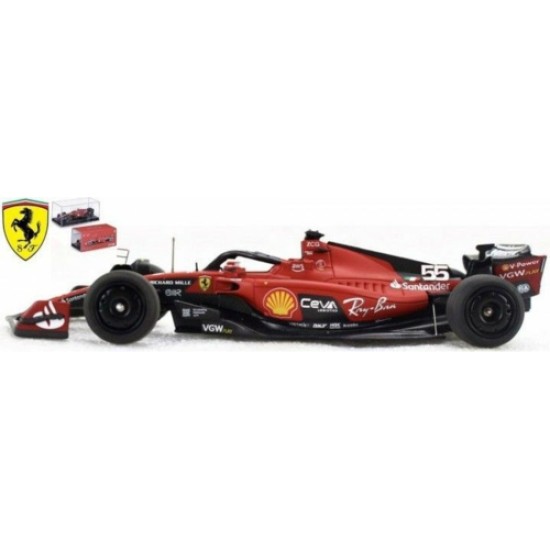 BG36843S - 1/43 FERRARI SF-24 F1 2024 SAINZ WITH HELMET - SHOWCASE