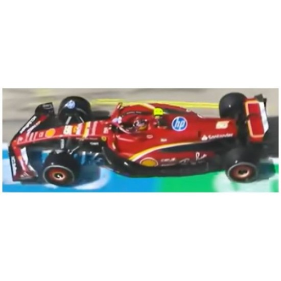 BG36843SMONACO - 1/43 FERRARI F1 SF-24 NO.55 3RD MONACO GP 2024 CARLOS SAINZ WITH DRIVER AND SHOWCASE