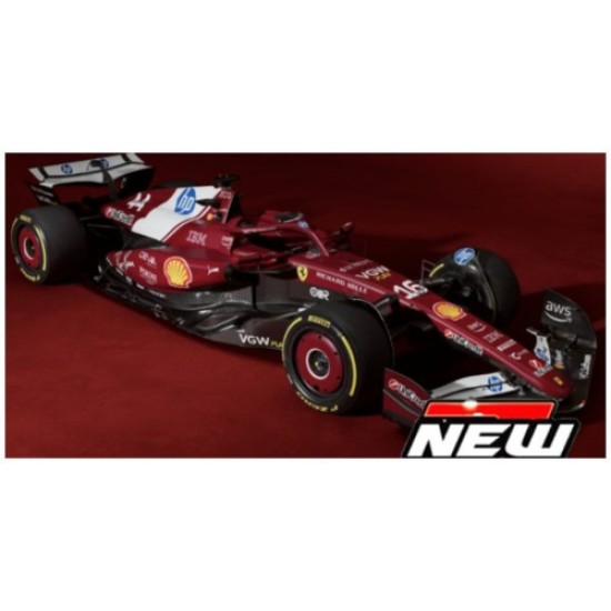 BG36852L - 1/43 FERRARI SF-25 NO.16 CHARLES LECLERC SEASON CAR 2025 W/HELMET