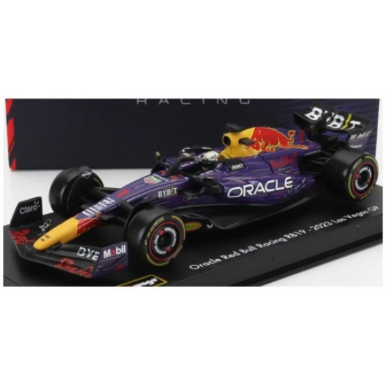 BG38083-V-VEGAS - 1/43 RED BULL F1 RB19 NO.1 WORLD CHAMPION 1ST LAS VEGAS GP 2023 VERSTAPPEN WITH DRIVER AND CASE