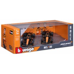 BG38202 - 1/43 MCLAREN MCL 38 NO.4 LANDO NORRIS AND NO.81 OSCAR PIASTRI 2024 2 CAR SET