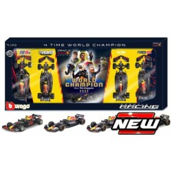 BG38213 - 1/43 RED BULL RACING F1 - 4 X WORLD CHAMPION SET MAX VERSTAPPEN 38213