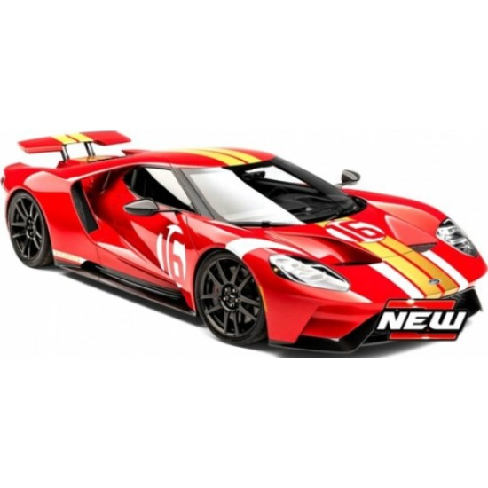 1/32 FORD GT HERITAGE EDITION NO.16 RED WHITE GOLD 41166