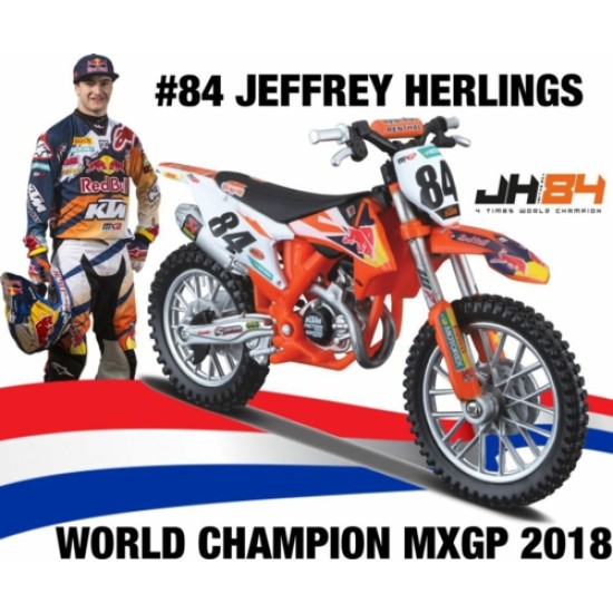 BG51081 - 1/18 KTM SX 450 2018 NO.84 JEFFREY HERLINGS RED BULL KTM SUPERCROSS