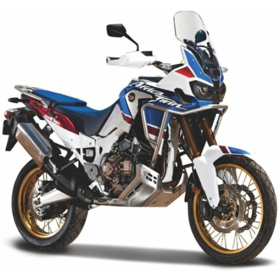 BG51082 - 1/18 HONDA AFRICA TWIN ADVENTURE MOTORBIKE - WHITE/BLUE/RED BG51082 - 1/18 HONDA AFRICA TWIN ADVENTURE MOTORBIKE - WHITE/BLUE/RED