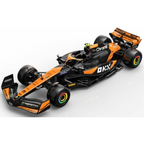 1/18 MCLAREN F1 TEAM MCL38 ORANGE 2024 NO.4