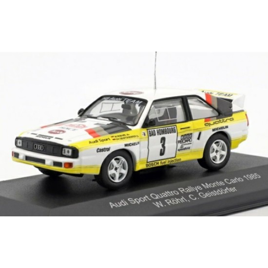 1/43 AUDI SPORT QUATTRO NO.3 2ND RALLYE MONTE CARLO 1985 ROHRL/GEISTDORFER