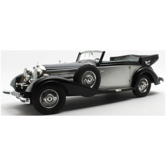 CULCML184-3 - 1/18 MERCEDES BENZ 540K CABRIOLET B BLACK SILVER 1936-1938